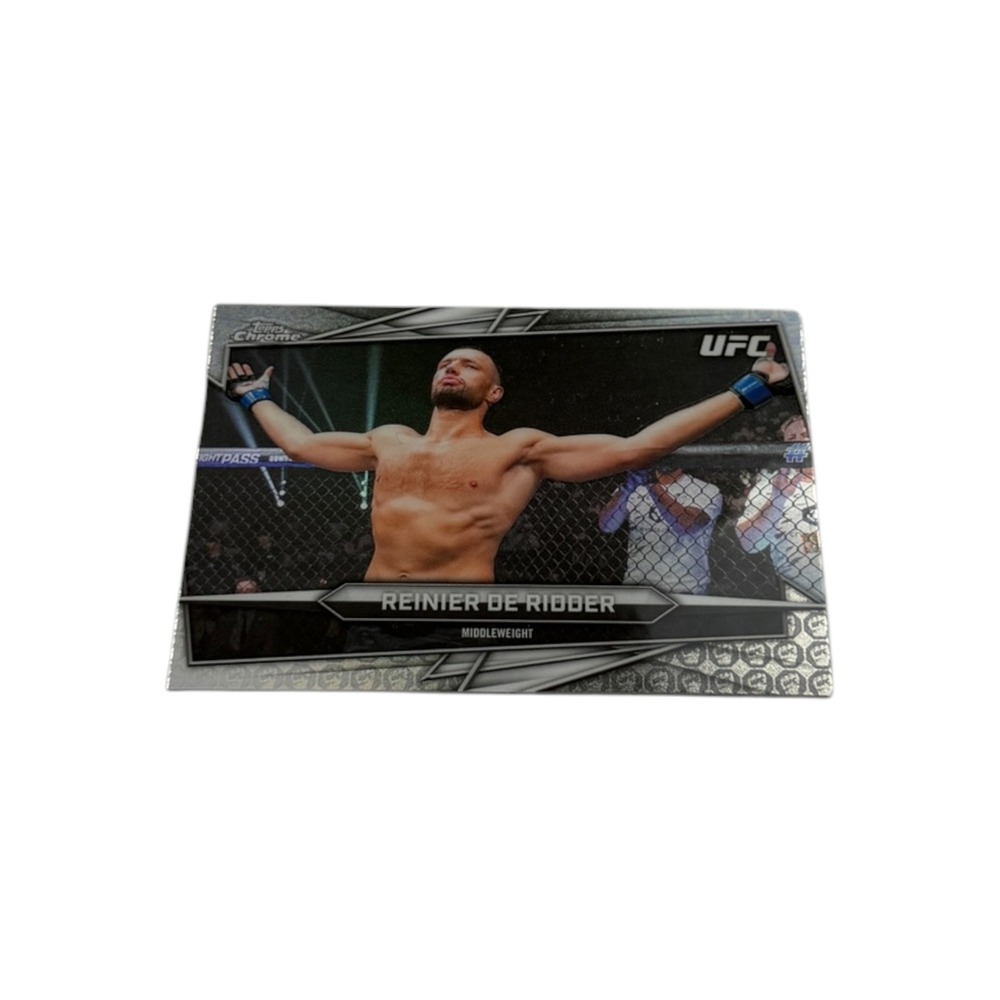 2024 Topps Chrome UFC Reinier de Ridder Middleweight Card 38 MMA Refractor